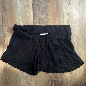 Black Motherhood Maternity Shorts Size Large